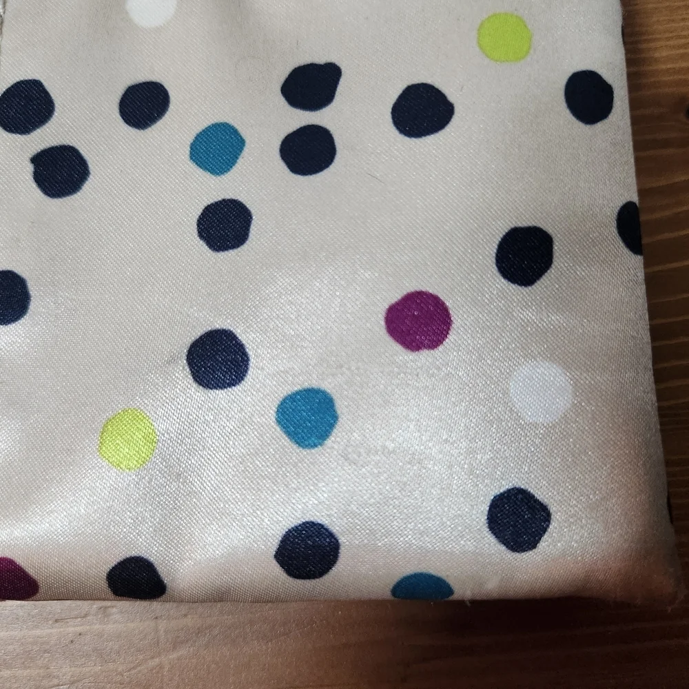 Jewell Women's Polka Dot Clutch - Cream and Multicolor